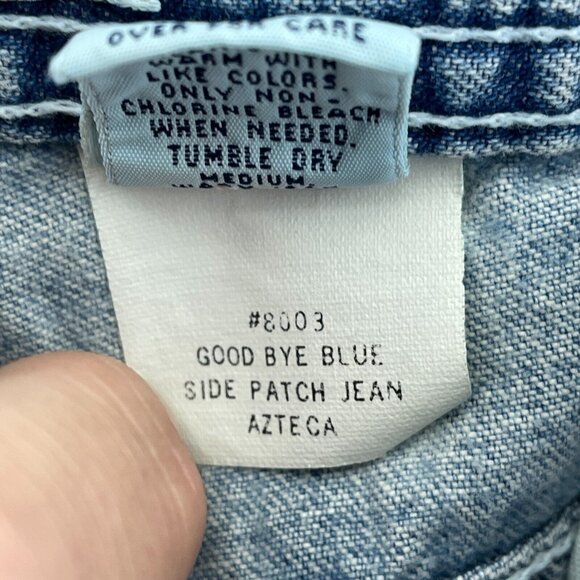 Abercrombie & Fitch Vintage Cargo Jeans Mens XLDistressed Blue *Flaw* 2916 - Picture 10 of 15